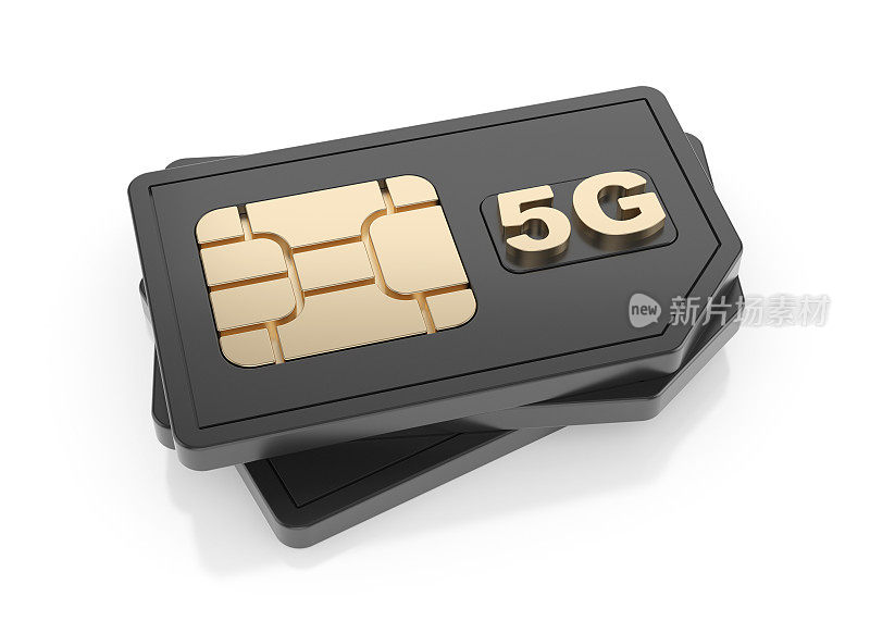 黑色5 g sim卡